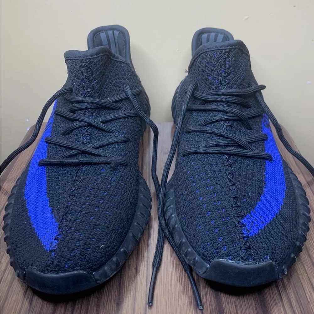 Adidas Yeezy Boost 350 V2 7.5 Sneakers Dazzling Bue Core Black Sneakers